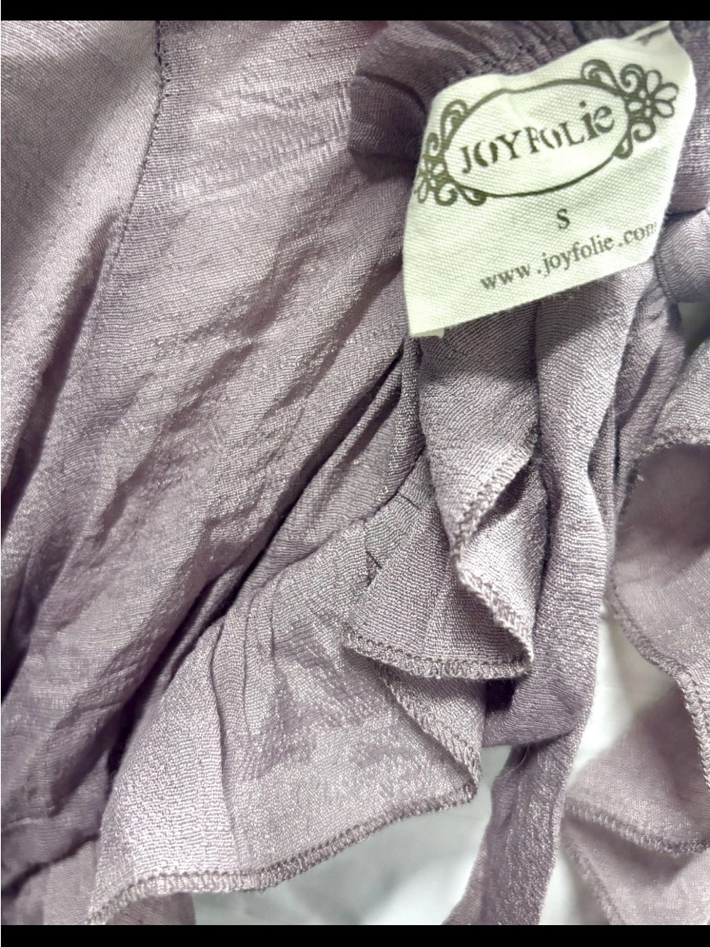 Joyfolie Devina Dress Lavender Ruffle Hi Lo Renaissance Fairycore Cottagecore Sm - Picture 10 of 15